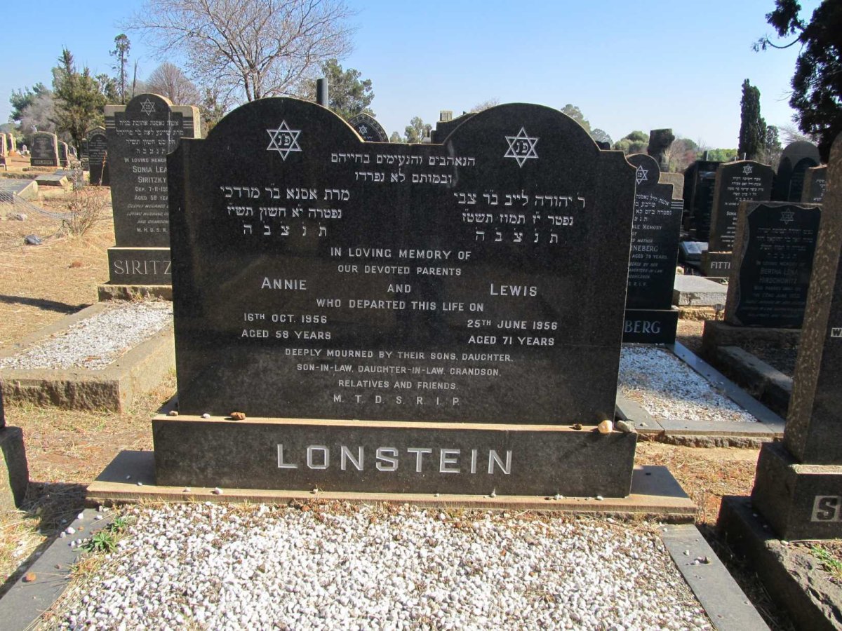 LONSTEIN Lewis -1956 &amp; Annie -1956