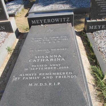 MEYEROWITZ Susanna Catharina -2008