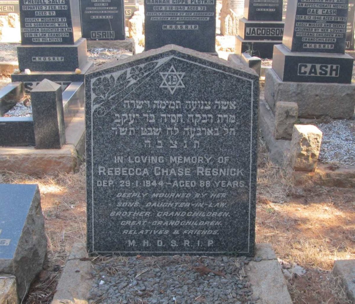 RESNICK Rebecca Chase -1944