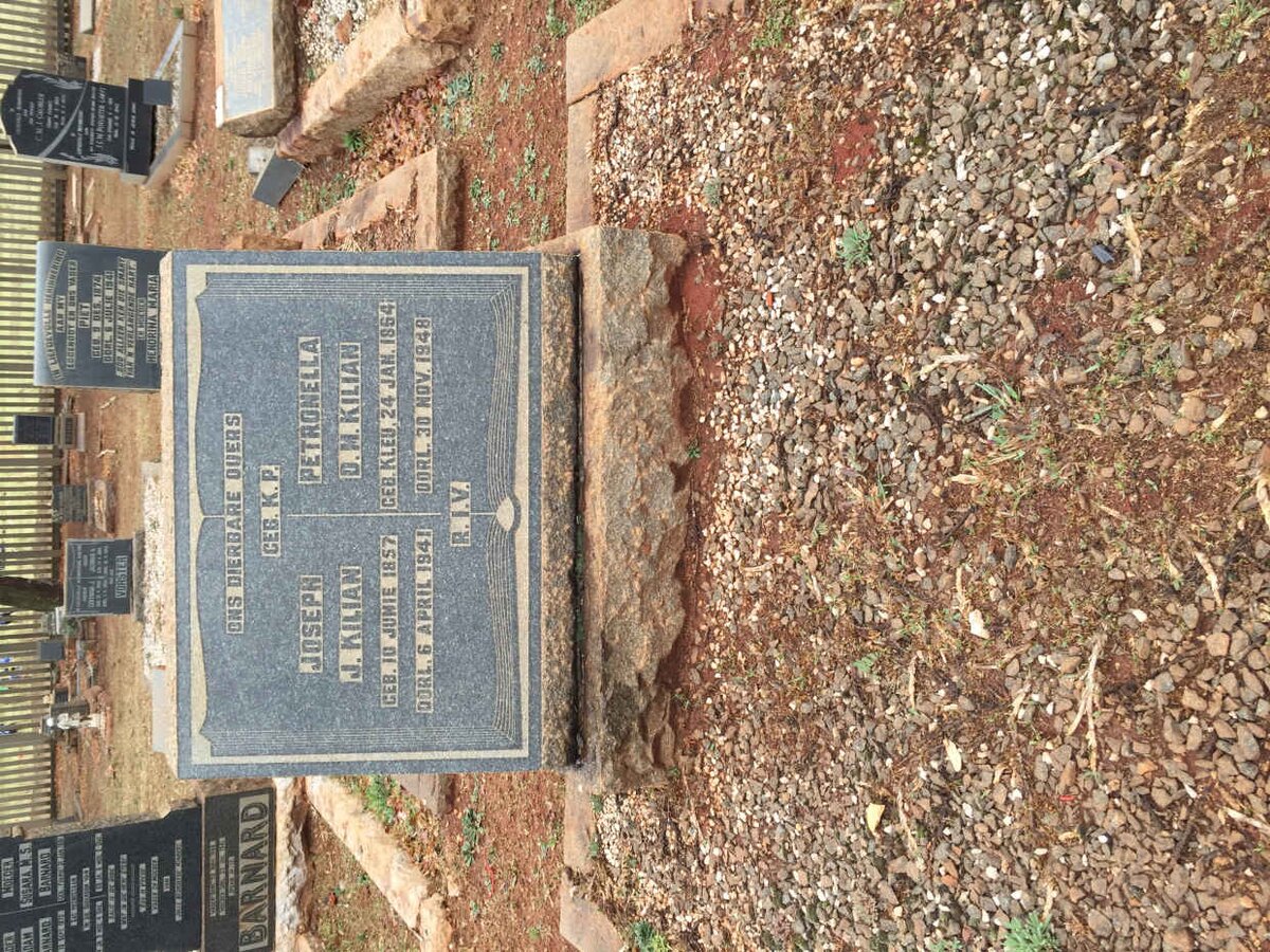 KILIAN Joseph J. 1857-1941 &amp; Petronella D.M. KLEU 1864-1948