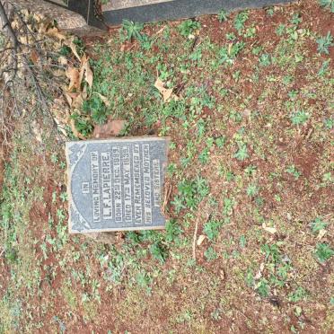 LAPIERRE L.F. 1889-1939