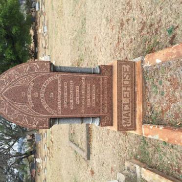 MACLEHOSE Rosina Bein Hagart -1911