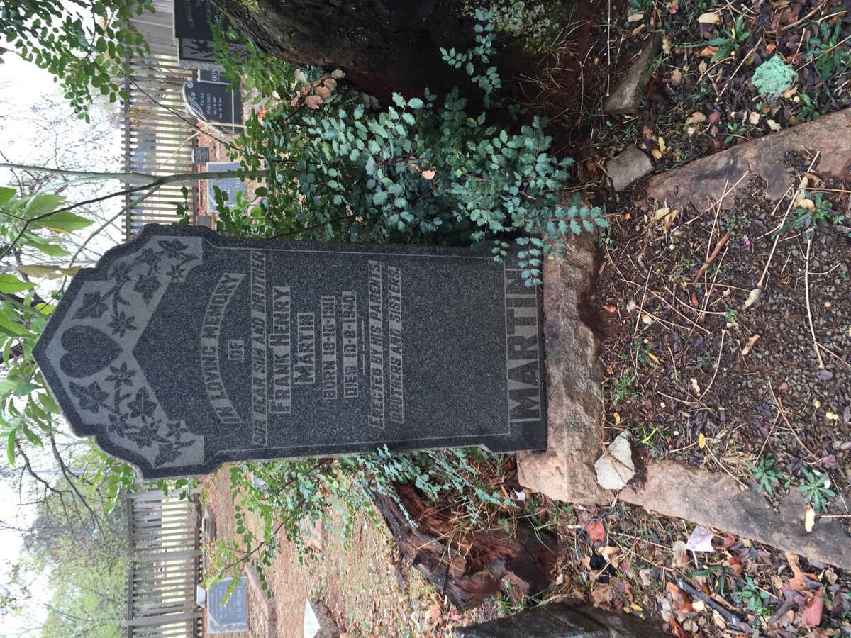 MARTIN Frank Henry 1911-1940