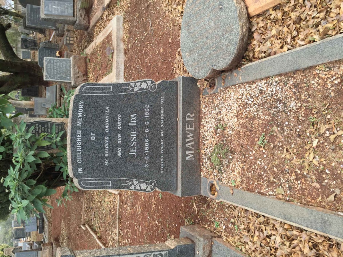 MAWER Jessie Ida 1905-1962