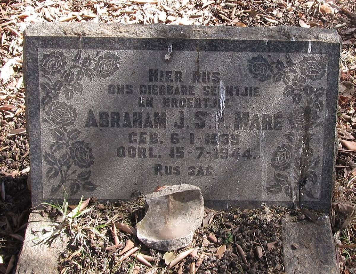 MARÉ Abraham J.S.F. 1939-1944