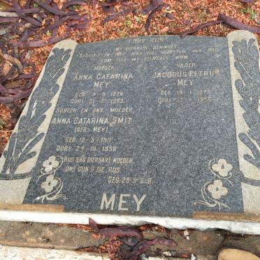 MEY Jacobus Petrus 1875-1956 &amp; Anna Catarina 1876-1953 :: SMIT Anna Catarina nee MEY 1911-1956