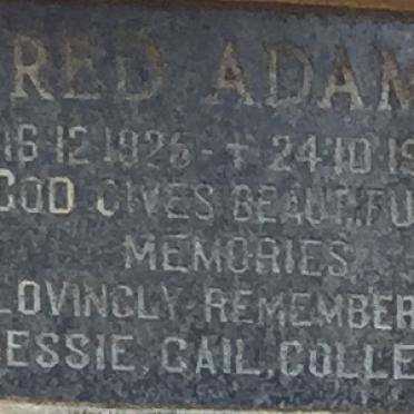 ADAMS Fred 1925-1982