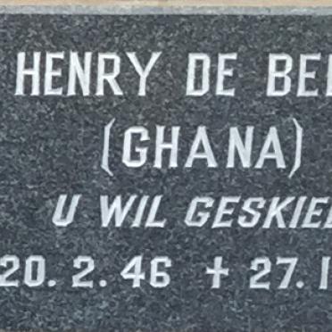 BEER Henry, de 1946-1974