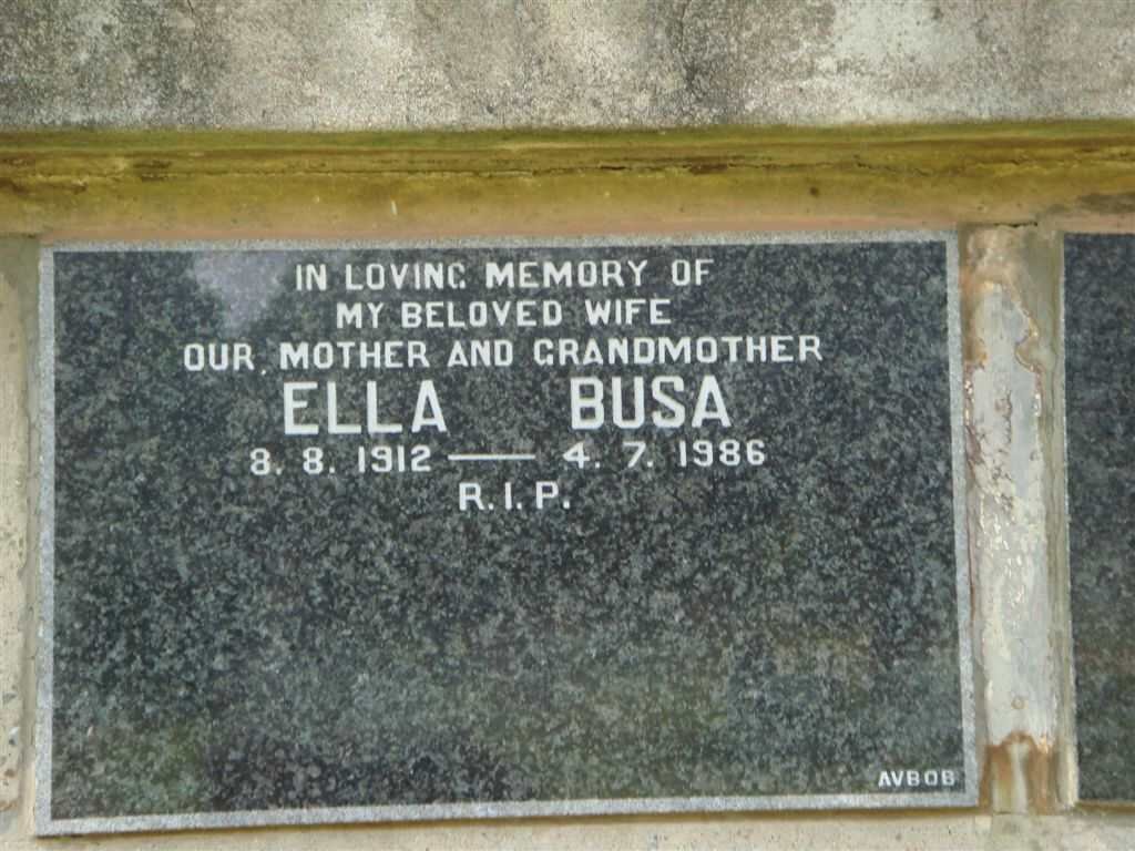 BUSA Ella 1912-1986