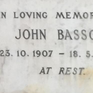BASSON John 1907-1964