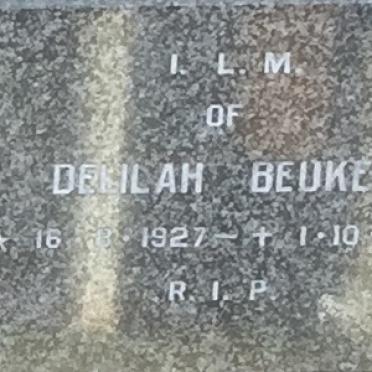 BEUKES Delilah 1927-1976