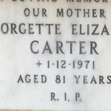 CARTER Georgette Elizabeth -1971