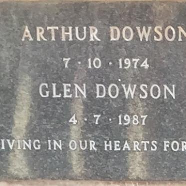 DOWSON Arthur -1974 &amp; DOWSON Glen -1987