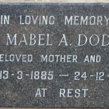 DODD Mabel A. 1885-1967