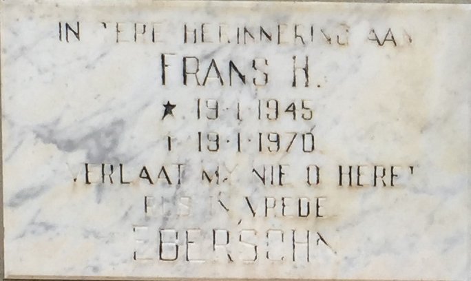 EBERSOHN Frans H. 1945-1970