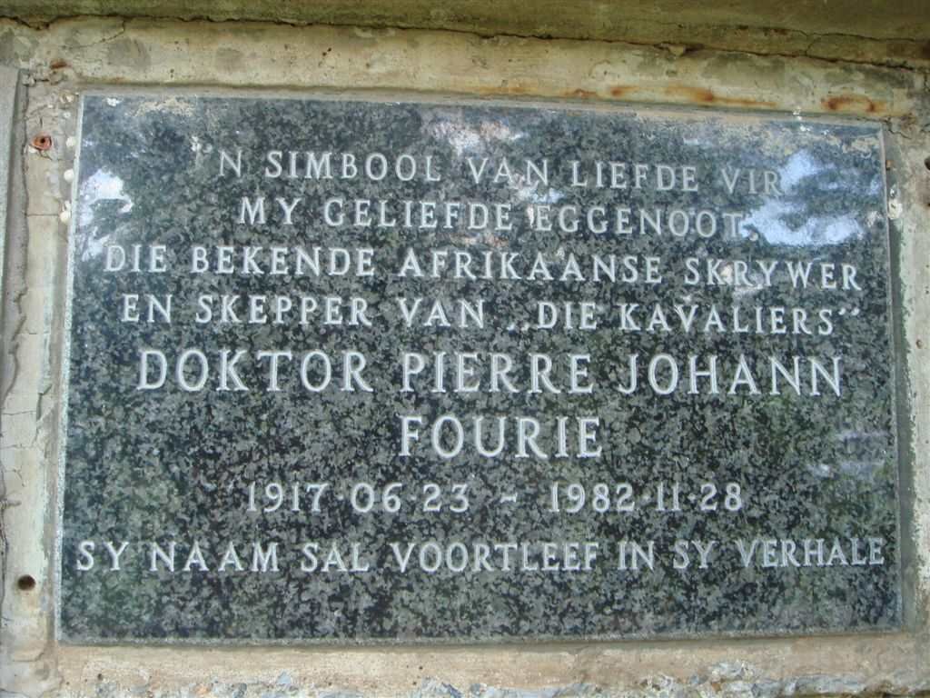 FOURIE Pierre Johann 1917-1982