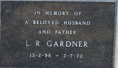 GARDNER L.R. 1898-1972