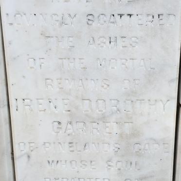 GARRETT Irene Dorothy -1962