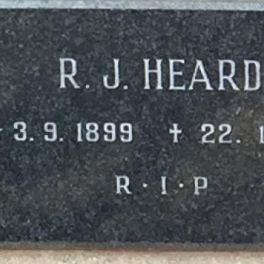 HEARD R.J. 1899-1971