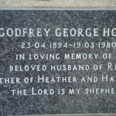 HOOLE Godfrey George 1894-1980