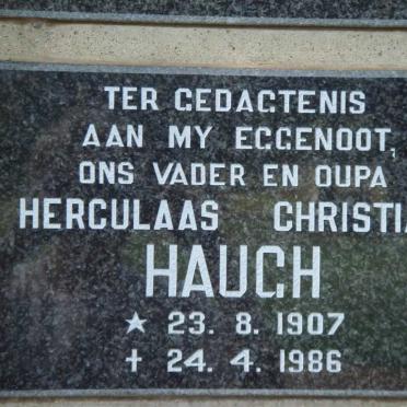 HAUGH Herculaas Christian 1907-1986
