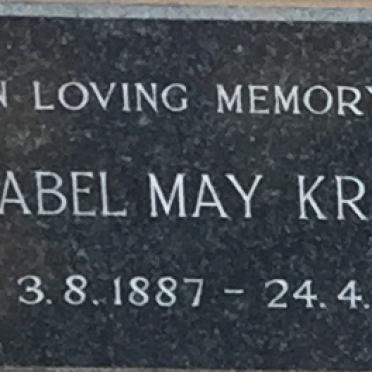 KRUGER Mabel May 1887-1971