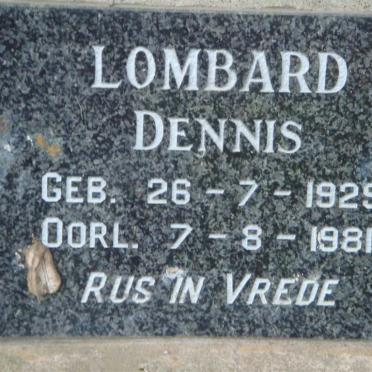 LOMBARD Dennis 1929-1981