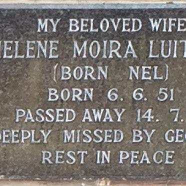 LUITERS Helene Moira nee NEL 1951-1971