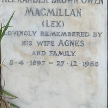 MACMILLAN Alexander Brown Owen 1897-1965