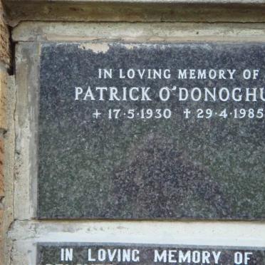 O'DONOGHUE Patrick 1930-1985