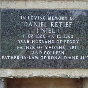 RETIEF Daniel 1920-1983