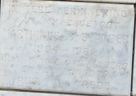 STANDER Marthinus C. 1904-1964