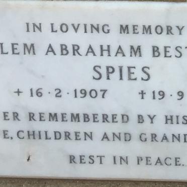 SPIES Willem Abraham Bester 1907-1970