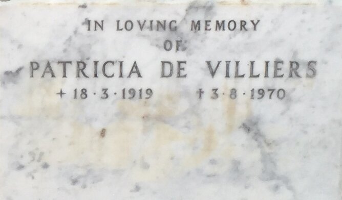 VILLIERS Patricia, de 1919-1970