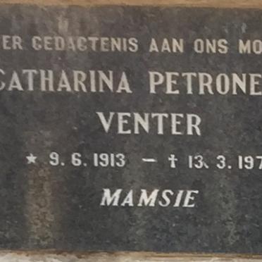 VENTER Catharina Petronella 1913-1974