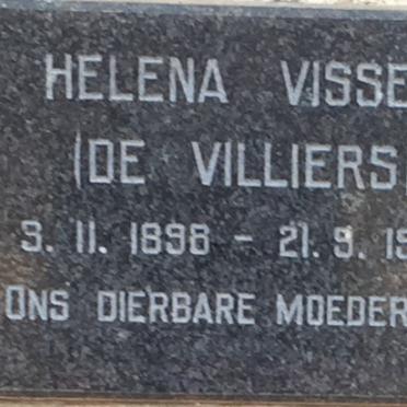 VISSER Helena nee DE VILLIERS 1898-1968