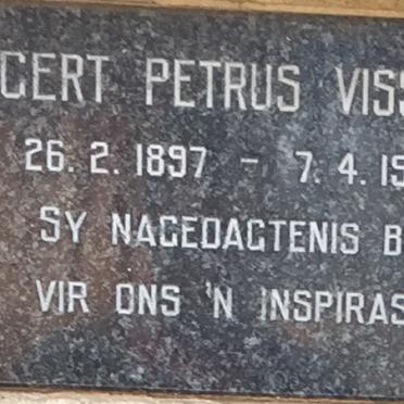 VISSER Gert Petrus 1897-1966