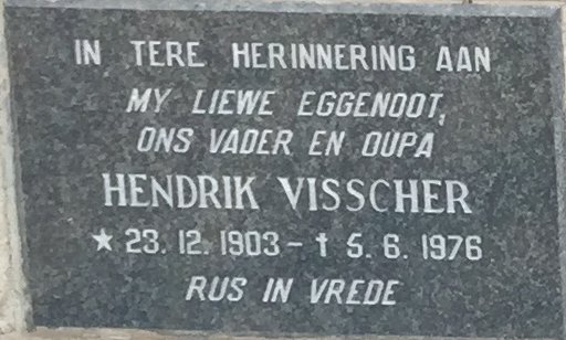 VISSCHER Hendrik 1903-1976