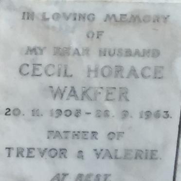 WAKFER Cecil Horace 190?-1963