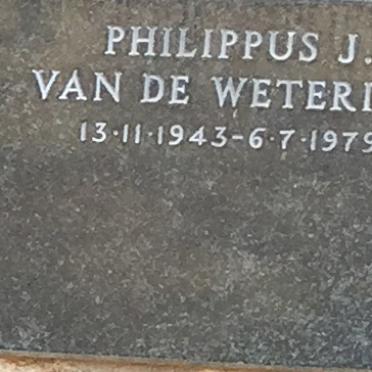 WETERING Philippus J., van de 1943-1979