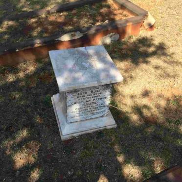 NAUDE Christian Petrus 1878-1908