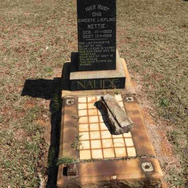 NAUDE Nettie 1920-1928