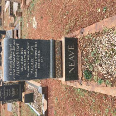 NEAVE Alexander -1939 &amp; Margaret -1958