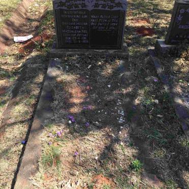 NEL Elizabeth Magdalena nnee BOTHA 1861-1935