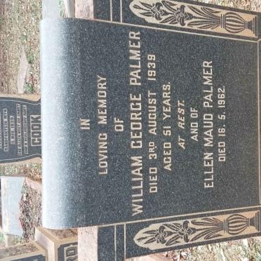 PALMER William George -1939 &amp; Ellen Maud -1962