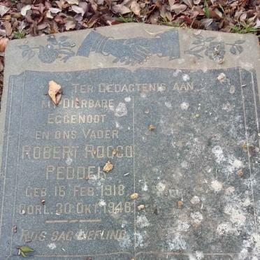 PEDDER Robert Rocco 1918-1946