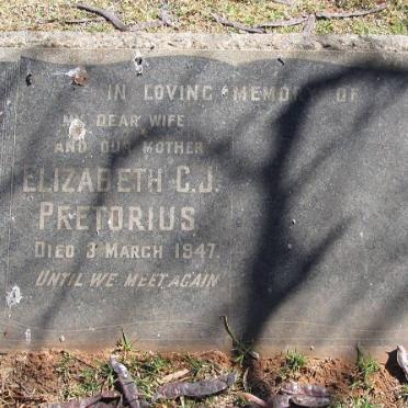 PRETORIUS Elizabeth C.J. -1947