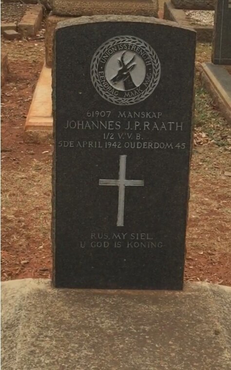 RAATH Johannes J.P. -1942