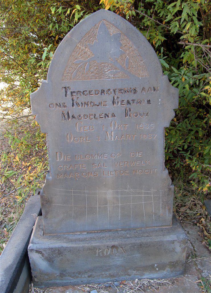 ROUX Beatrix Magdelena 1935-1937