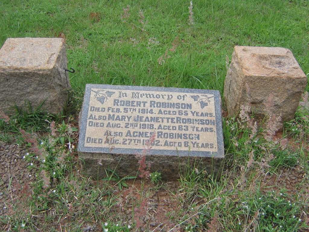 ROBINSON Robert -1914 &amp; Mary Jeanette -1918 :: ROBINSON Agnes  -1902